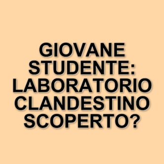 Scoperto a Novara un laboratorio clandestino di metanfetamina: arrestato un giovane studente