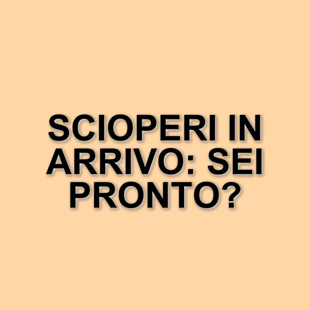 Aprile 2025: scioperi nel settore ferroviario mettono a rischio la mobilità in Italia