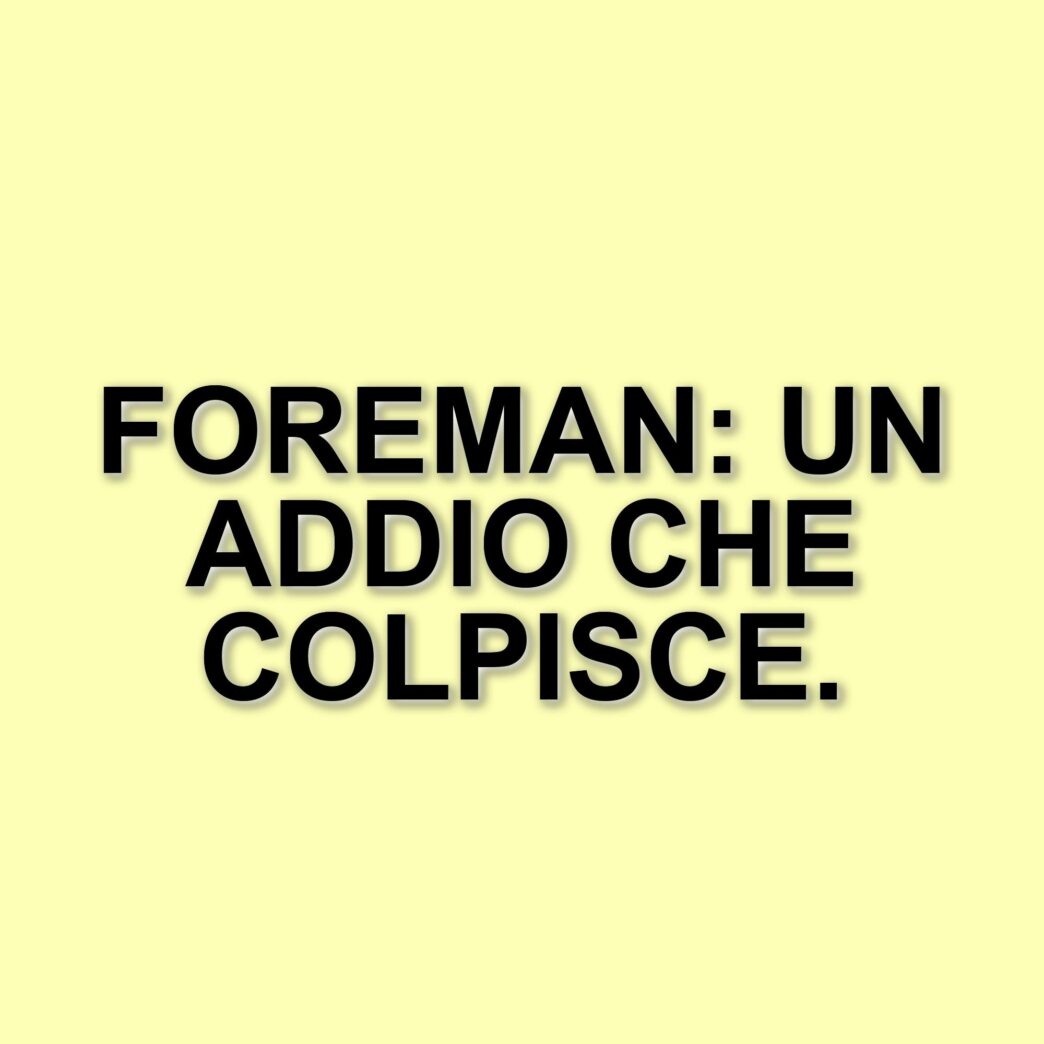 Addio a un campione: la famiglia Foreman ricorda l'ex pugile e olimpionico