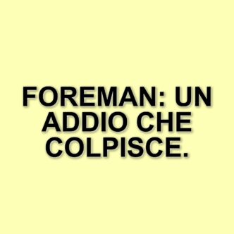 Addio a un campione: la famiglia Foreman ricorda l'ex pugile e olimpionico