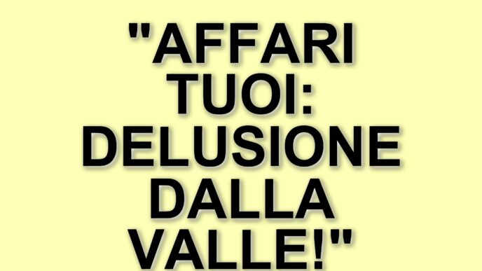 Affari Tuoi: Ilaria e Matteo, una coppia dalla Valle d'Aosta, escono a mani vuote dalla puntata