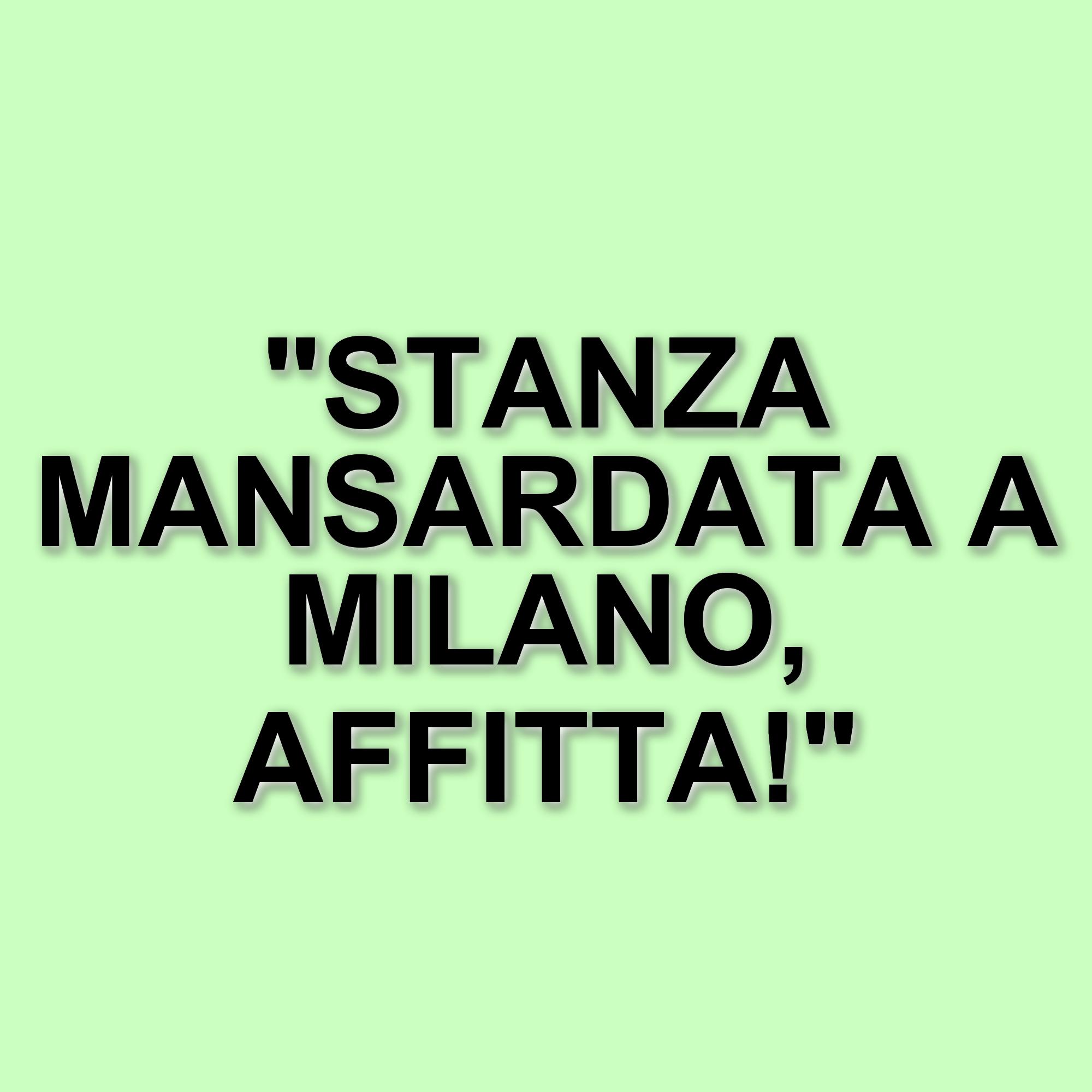 Affitto a Milano: stanza mansardata a mille euro al mese in condivisione con altri inquilini