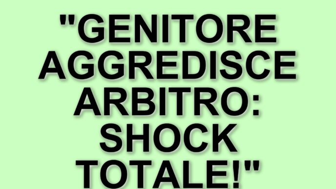 Aggressione a Salerno: genitore colpisce arbitro 16enne dopo partita di calcio under 15