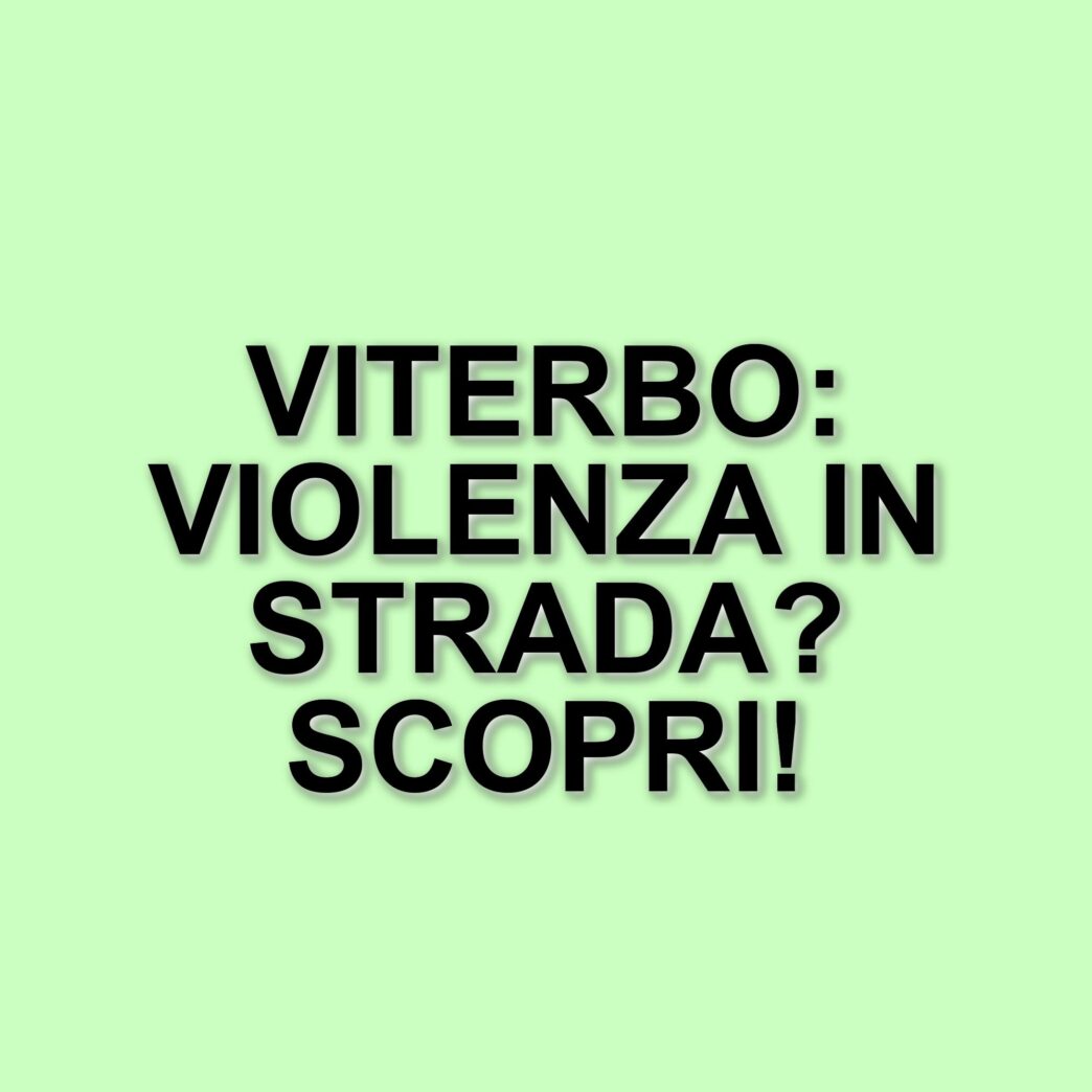 Aggressione brutale a Viterbo: un 17enne picchiato da tre uomini armati di spranghe e catene