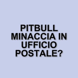 Aggressione in ufficio postale a Monza: cliente infuriato con pitbull minaccia il personale