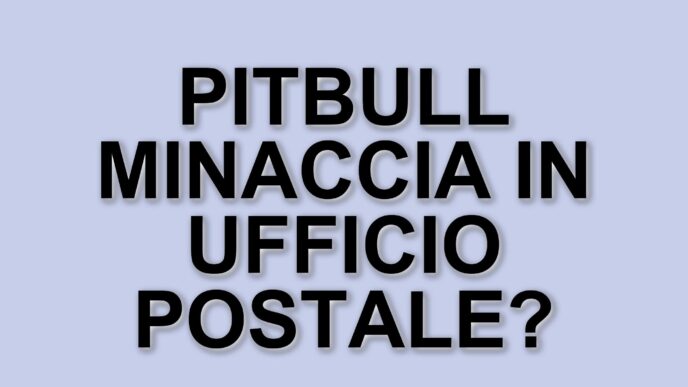 Aggressione in ufficio postale a Monza: cliente infuriato con pitbull minaccia il personale