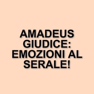 Amadeus emozionato al serale di Amici: il suo debutto tra i giudici