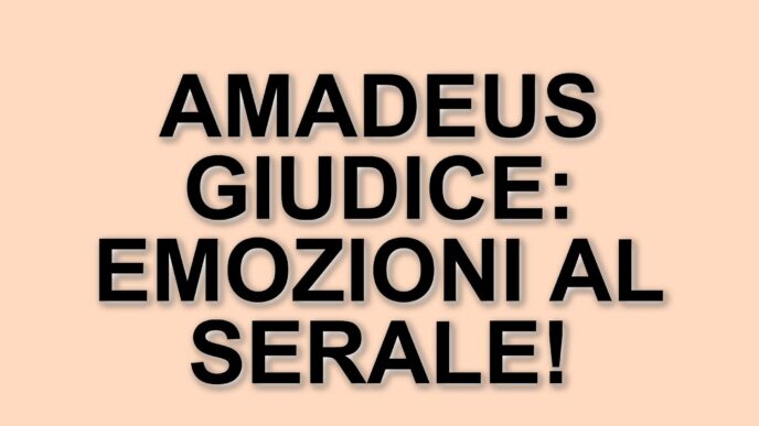 Amadeus emozionato al serale di Amici: il suo debutto tra i giudici