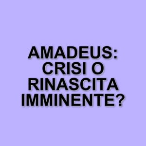 Amadeus: tra crisi personale e sfide professionali, il conduttore affronta un periodo difficile
