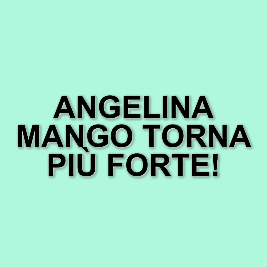 Angelina Mango: Un ritorno alla quotidianità dopo un periodo di riflessione