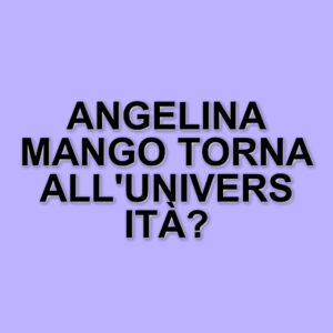 Angelina Mango torna sui social e riprende gli studi universitari dopo una pausa