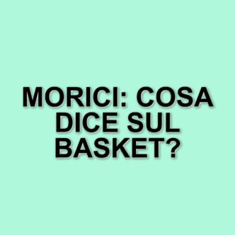 Antonino Morici: un'icona della pallacanestro italiana e le sue riflessioni sullo sport
