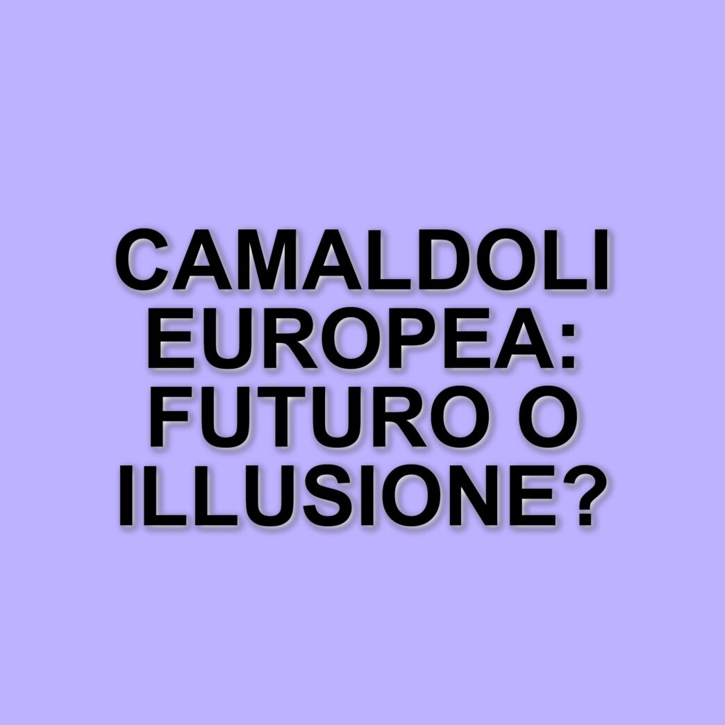 Antonio Tajani e la proposta di una nuova Camaldoli europea: un progetto politico per il futuro