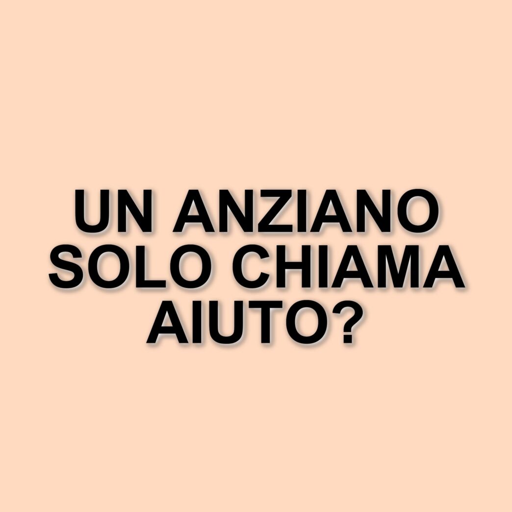 Anziano vedovo di 95 anni chiama i carabinieri per sentirsi meno solo: la storia di un incontro umano