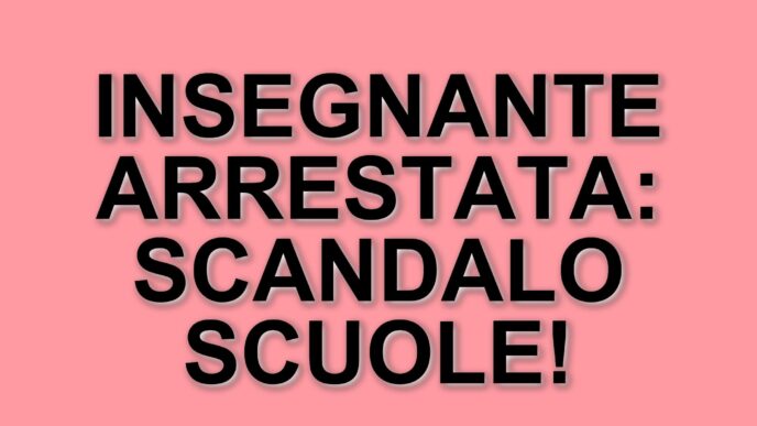 Arresto di un'insegnante a Castellammare: accuse di abusi sessuali su studenti