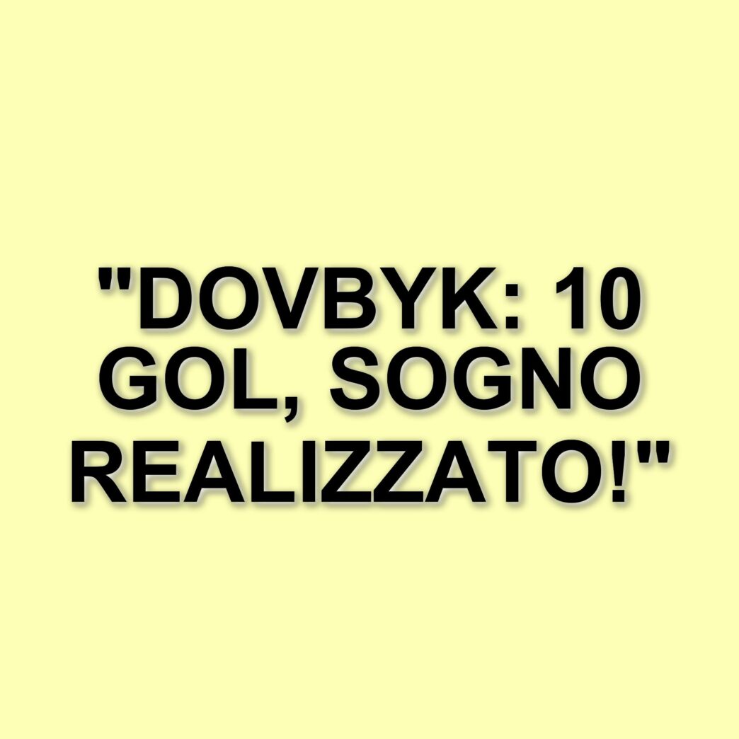 Artem Dovbyk: un debutto da sogno in Serie A con la Roma, 10 gol in stagione