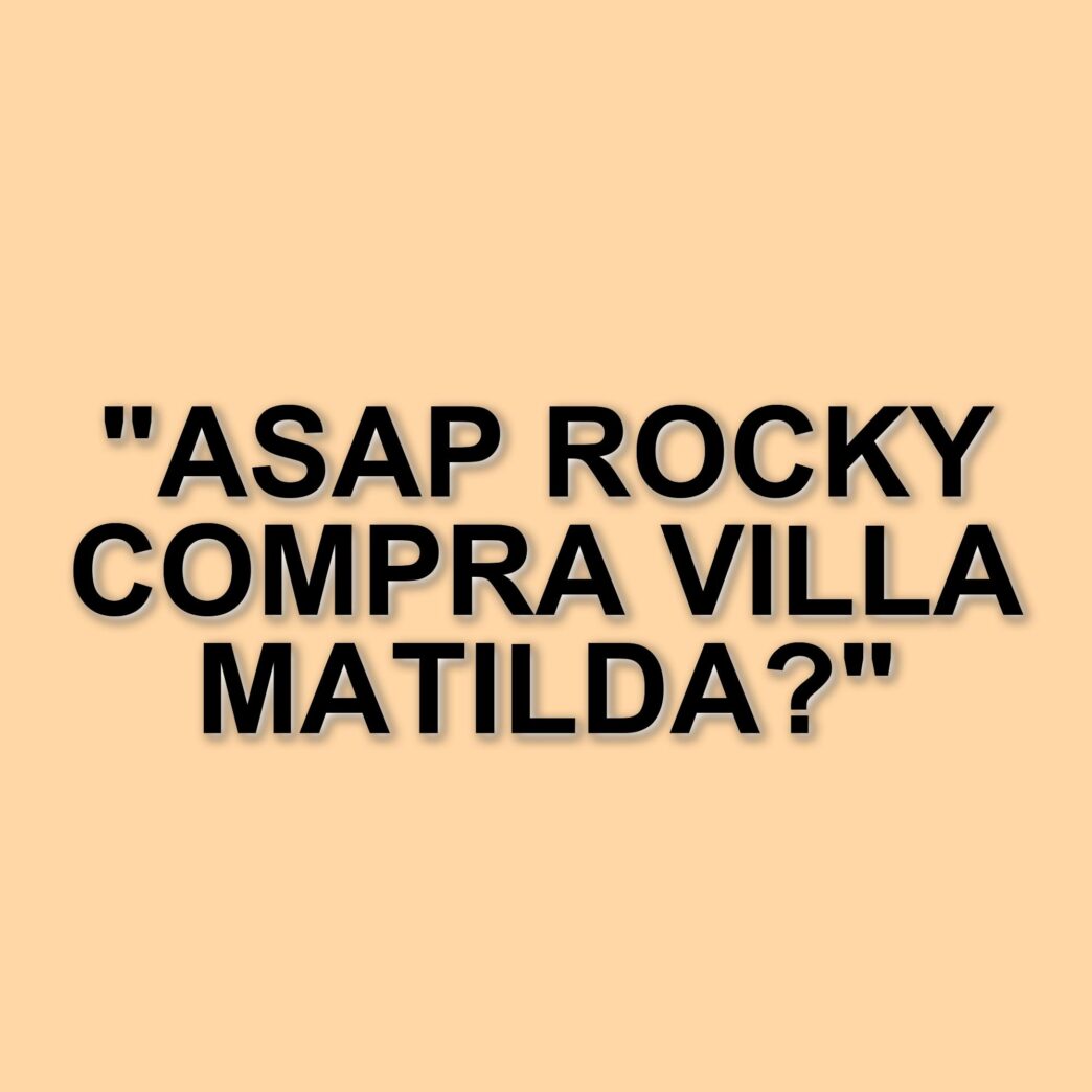 Asap Rocky avvistato a Villa Matilda: possibili trattative per l'acquisto della dimora dei Ferragnez