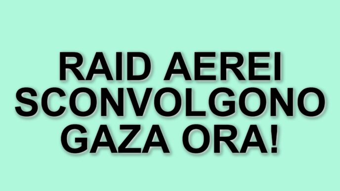 Attacco a Khan Younis: la Striscia di Gaza colpita da raid aerei israeliani