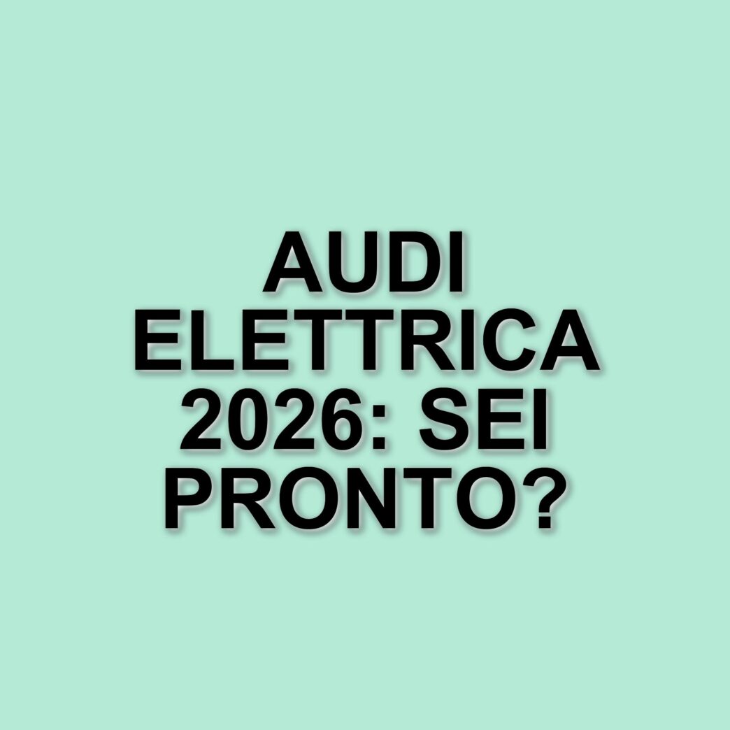 Audi accelera verso un futuro elettrico: nuova vettura entry level in arrivo nel 2026