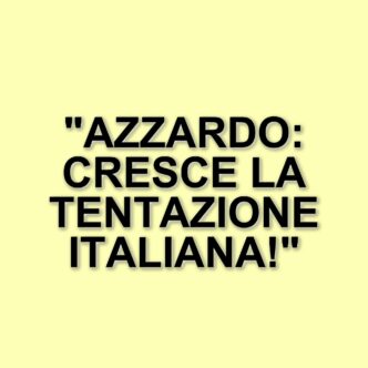 Azzardo in Italia: un fenomeno in crescita tra giovani e adulti