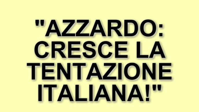 Azzardo in Italia: un fenomeno in crescita tra giovani e adulti