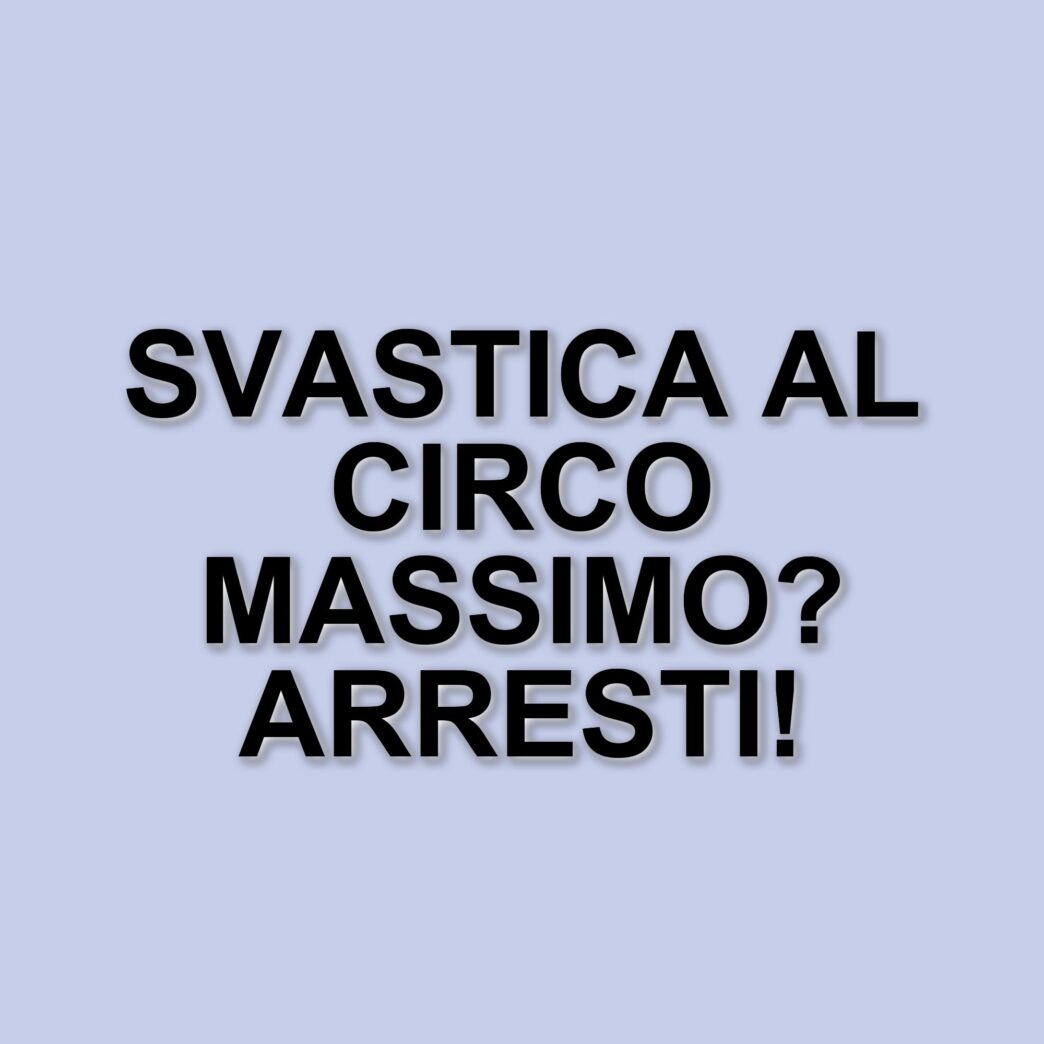 Bandiera con svastica al Circo Massimo durante Italia-Spagna: arrestato giovane neofascista