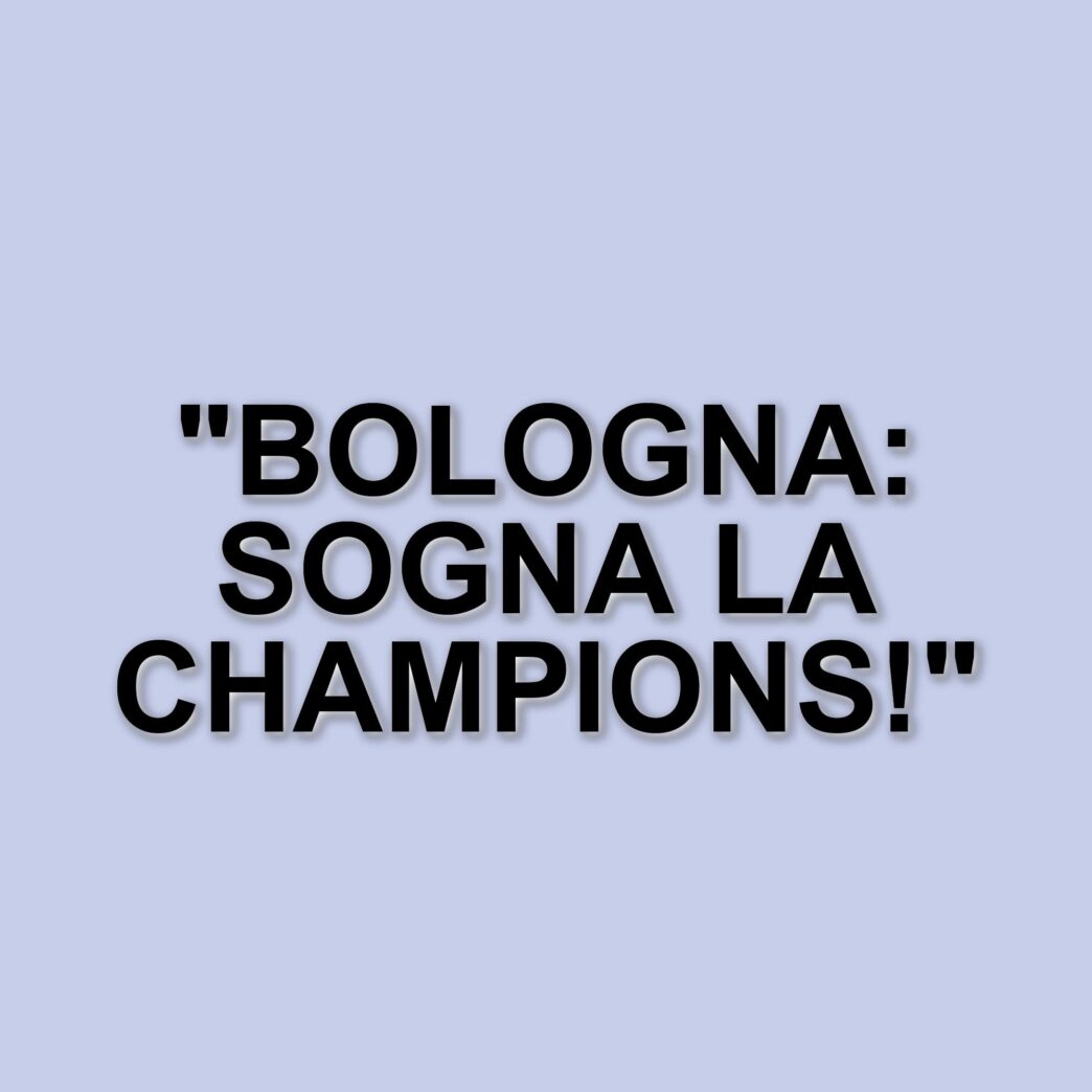 Bologna: la metamorfosi sotto la guida di Vincenzo Italiano e la corsa Champions