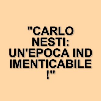 Carlo Nesti: il telecronista che ha segnato un'epoca nel mondo dello sport