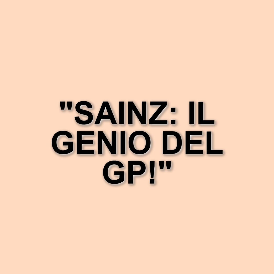 Carlos Sainz, stratega inaspettato: il suo contributo decisivo nel GP d'Australia 2025