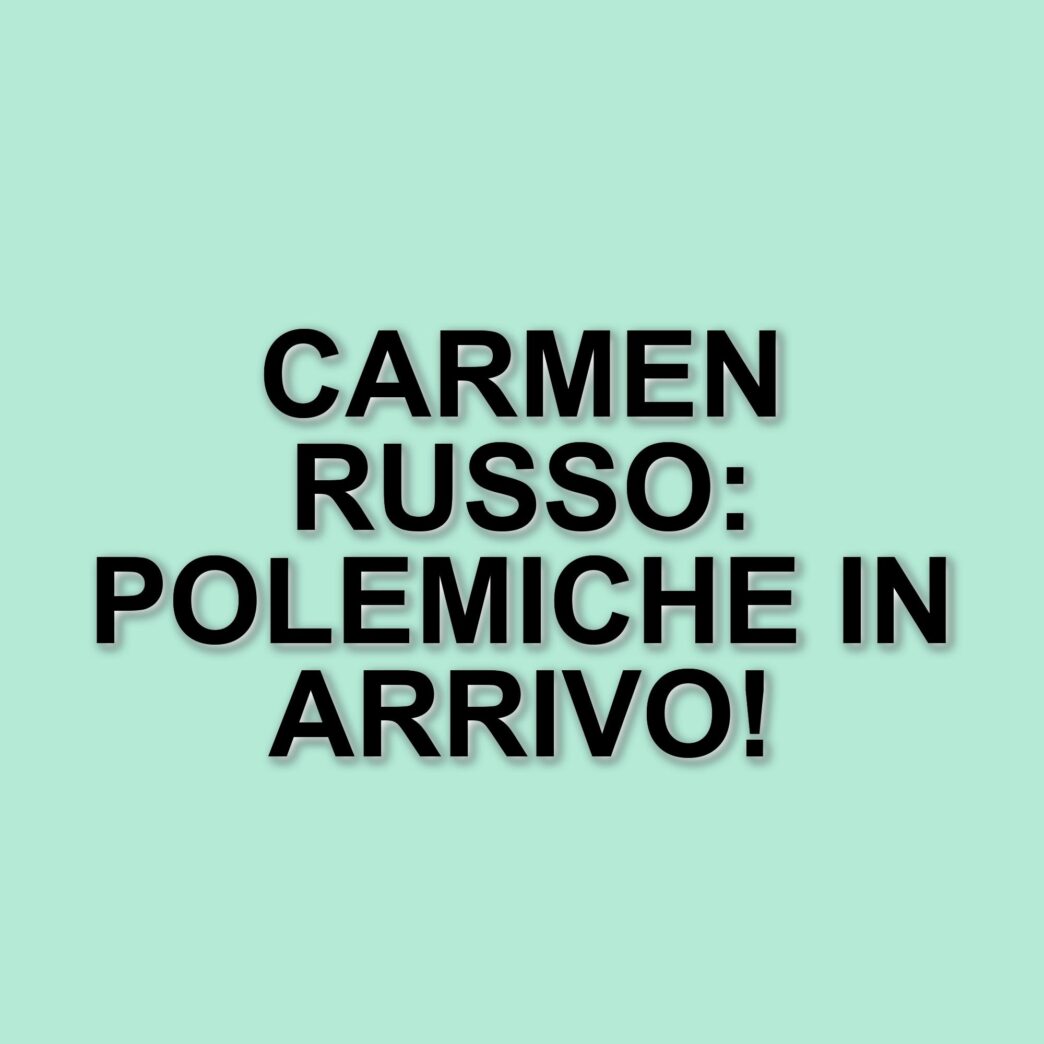 Carmen Russo: il ritorno in tv e la polemica con Milly Carlucci