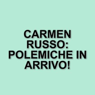 Carmen Russo: il ritorno in tv e la polemica con Milly Carlucci