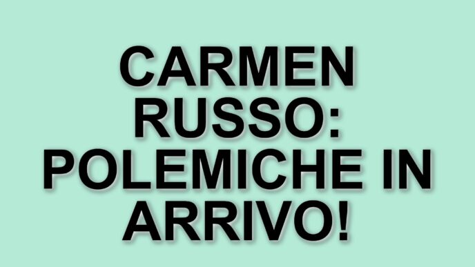 Carmen Russo: il ritorno in tv e la polemica con Milly Carlucci