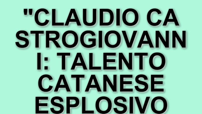 Claudio Castrogiovanni: l'attore catanese che ha debuttato in Jesus Christ Superstar