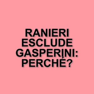 Ranieri chiarisce il futuro della Roma: Gasperini non sarà il nuovo allenatore