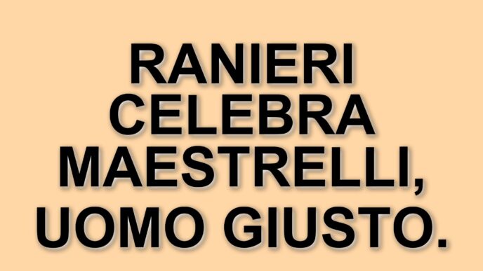 Claudio Ranieri premiato a Montecatini: "Maestrelli era un uomo giusto"