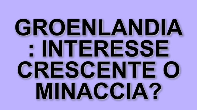La groenlandia torna al centro del dibattito geopolitico con il ritorno di Donald Trump alla casa bianca