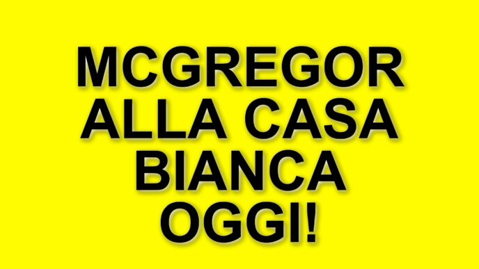 Conor McGregor in visita alla Casa Bianca per il giorno di San Patrizio