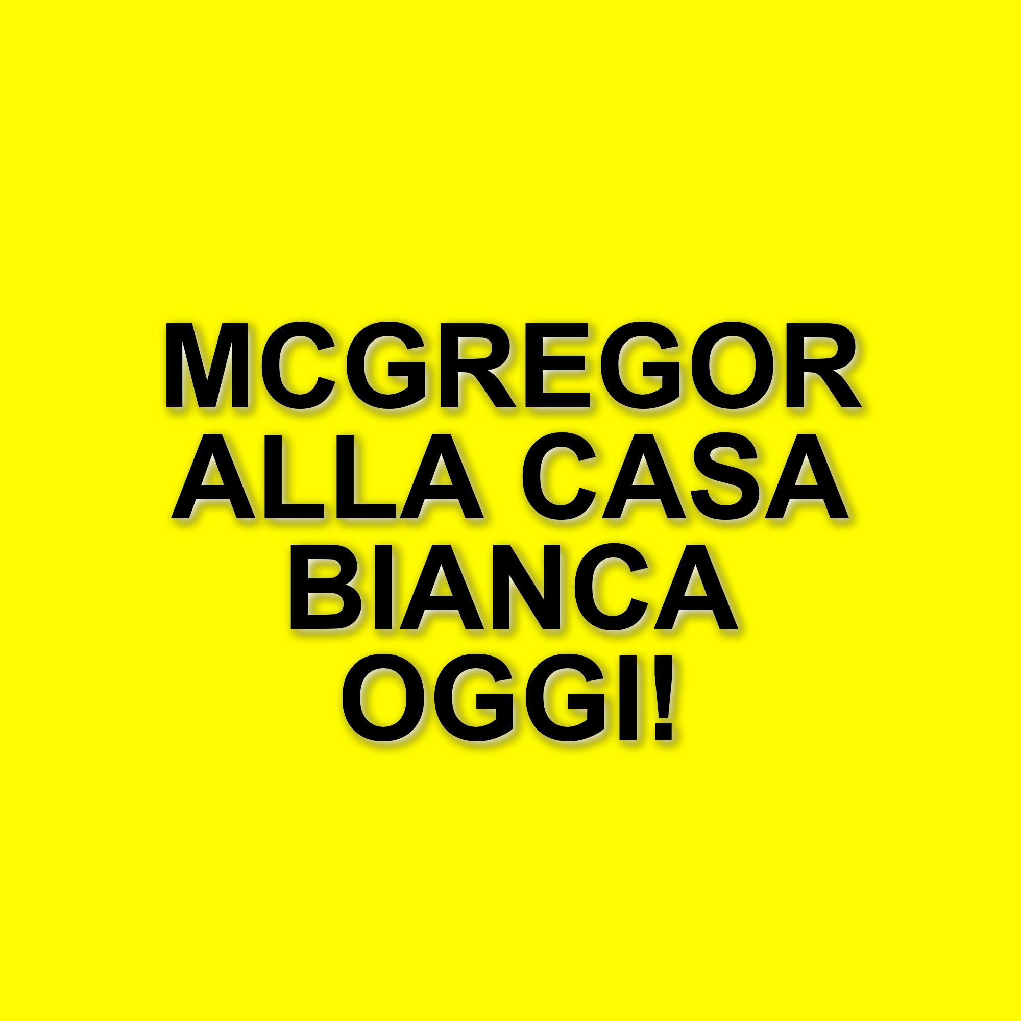 Conor McGregor in visita alla Casa Bianca per il giorno di San Patrizio