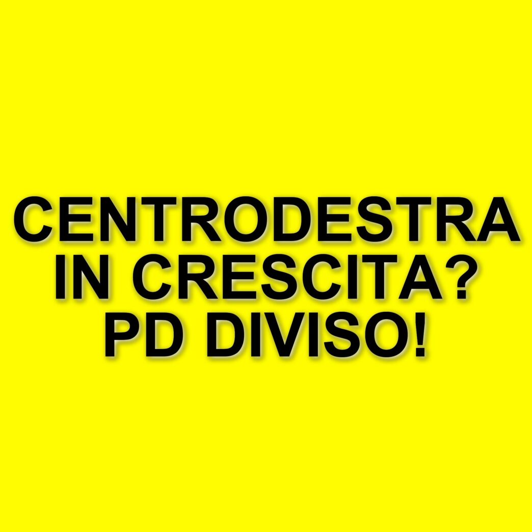Crescita del centrodestra nei sondaggi: il PD e le divisioni interne
