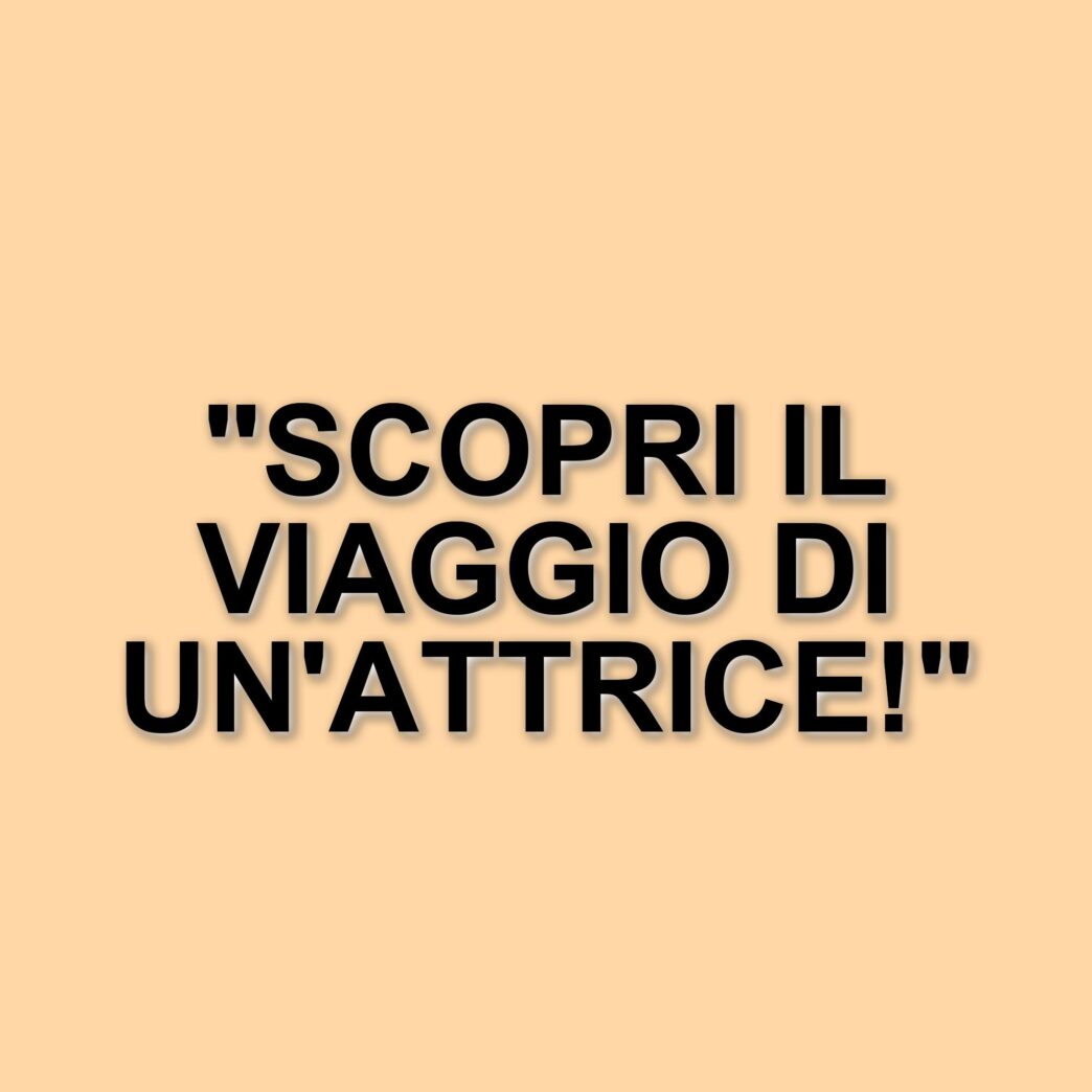 Crescita e sfide: il percorso di una giovane attrice tra cinema e tematiche sociali