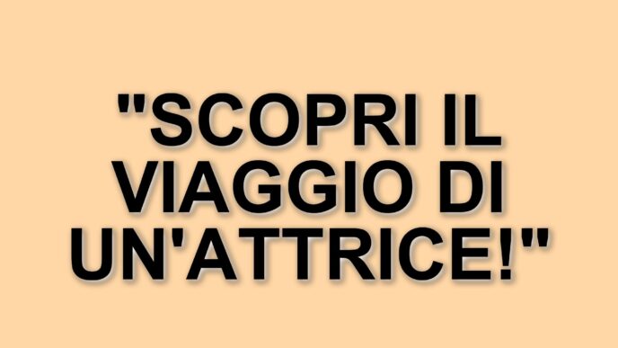 Crescita e sfide: il percorso di una giovane attrice tra cinema e tematiche sociali