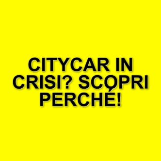 Crisi delle citycar in Italia: il segmento B perde quote di mercato nel 2025