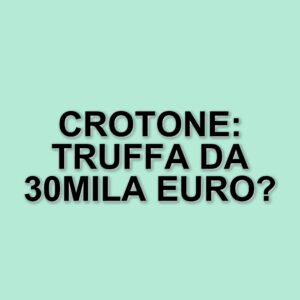 Crotone: truffa da 30mila euro, tre individui denunciati per ricettazione