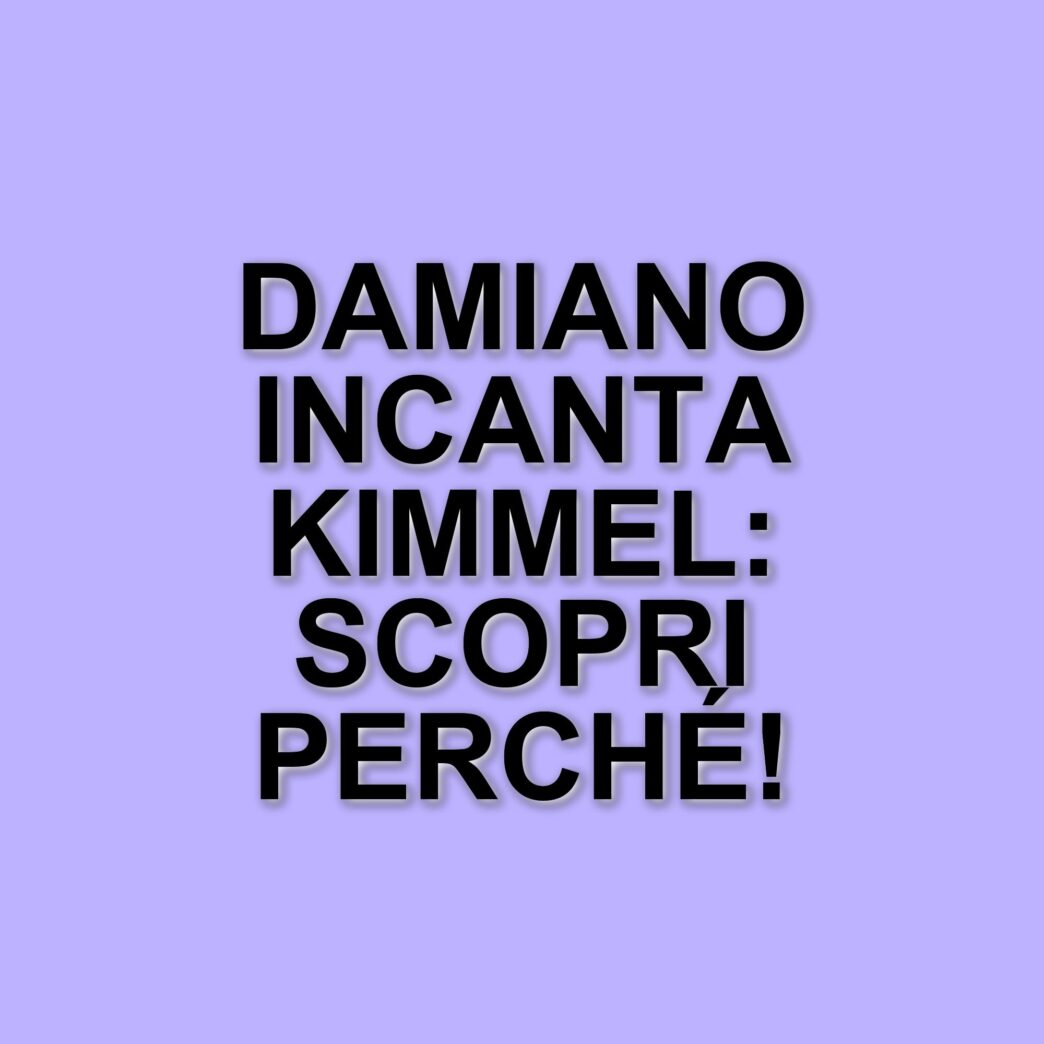 Damiano David: il cantante dei Måneskin incanta Jimmy Kimmel con un look scintillante e una nuova canzone