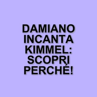Damiano David: il cantante dei Måneskin incanta Jimmy Kimmel con un look scintillante e una nuova canzone