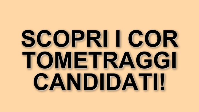 David di Donatello 2025: I Cortometraggi Candidati e Le Novità della Cerimonia