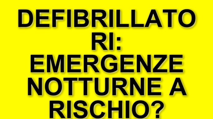Defibrillatori: oltre il 70% sono inaccessibili durante le emergenze notturne