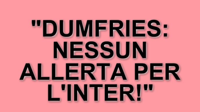 Denzel Dumfries: un indolenzimento non preoccupa l'Inter dopo la sfida contro l'Atalanta