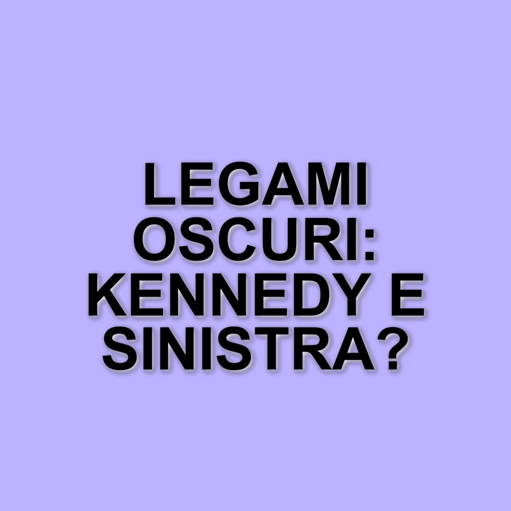 Documenti desecretati rivelano legami tra l'omicidio Kennedy e la sinistra italiana
