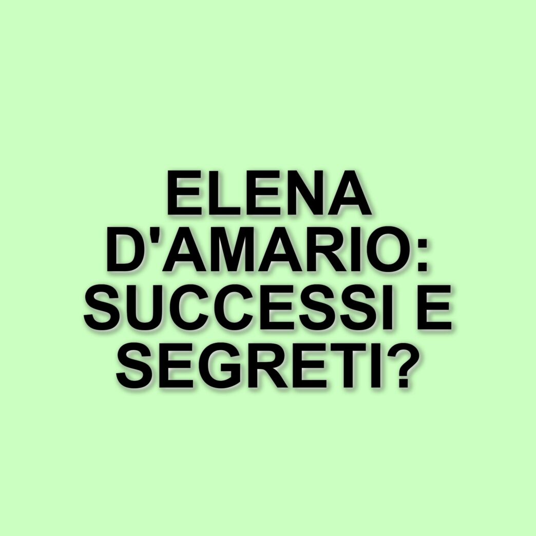 Elena D'Amario: la ballerina che incanta il pubblico come giudice di Amici di Maria De Filippi